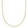 image:imagePure Collection by RossSimons Italian 14kt Yellow Gold Paper Clip Link NecklaceNo Gemstone