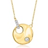 image:imageRossSimons 010 ct tw Diamond Circle Necklace in 14kt Yellow GoldDiamond