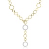 image:imageRossSimons 040 ct tw Diamond CircleLink Lariat Necklace in 18kt Gold Over SterlingDiamond