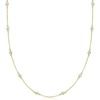 image:imageRossSimons 100 ct tw BezelSet CZ Station Necklace in 18kt Gold Over SterlingCubic Zirconia