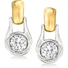 image:imageRossSimons 100 ct tw Diamond 2Tone Earrings