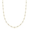 image:imageRossSimons 1000 ct tw BezelSet CZ Station Necklace in 18kt Gold Over SterlingCubic Zirconia