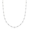 image:imageRossSimons 1000 ct tw BezelSet CZ Station Necklace in Sterling SilverCubic Zirconia