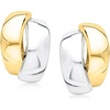 image:imageRossSimons 14kt 2Tone Gold Curved Earrings