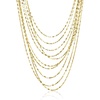 image:imageRossSimons 14kt Yellow GoldPlated MultiStrand LumachinaChain Necklace 18 inches