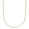 image:imageRossSimons 17mm 14kt Yellow Gold Rounded BoxChain NecklaceNo Gemstone