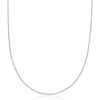 image:imageRossSimons 1mm 14kt White Gold WheatChain NecklaceNo Gemstone
