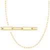 image:imageRossSimons 2In1 Italian 18kt Gold Over Sterling Paper Clip Link Necklace and Eyeglass Chain 30 inches