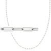 image:imageRossSimons 2In1 Italian Sterling Silver Paper Clip Link Necklace and Eyeglass Chain 30 inches