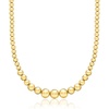 image:imageRossSimons 612mm 14kt Yellow GoldPlated Graduated Bead Necklace 18 inches