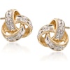 image:imageRossSimons Diamond Love Knot Stud Earrings in 14kt Yellow Gold