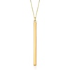 image:imageRossSimons Italian 14kt Yellow Gold Bar Pendant Necklace 18 inches
