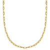 image:imageRossSimons Italian 14kt Yellow Gold Paper Clip Link NecklaceNo Gemstone