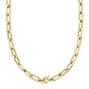 image:imageRossSimons Italian 14kt Yellow Gold Paper Clip Link Toggle NecklaceNo Gemstone