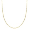 image:imageRossSimons Italian 18kt Yellow Gold Paper Clip Link NecklaceNo Gemstone
