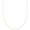 image:imageRossSimons Italian 1mm 18kt Yellow Gold CableChain NecklaceNo Gemstone