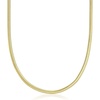 image:imageRossSimons Italian 4mm 14kt Yellow GoldPlated Flat SnakeChain Necklace 18 inches
