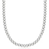 image:imageRossSimons Italian 8mm Sterling Silver Bead NecklaceNo Gemstone