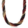 image:imageRossSimons Italian Red Black and Golden Murano Glass Bead Torsade Necklace With 18kt Gold Over SterlingNo Gemstone
