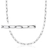 image:imageRossSimons Italian Sterling Silver Paper Clip Link NecklaceNo Gemstone