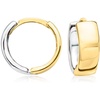 image:imageRossSimons Sterling Silver and 14kt Yellow Gold Reversible Huggie Hoop Earrings