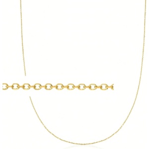 image:imageRossSimons 08mm 14kt Yellow Gold CableChain NecklaceNo Gemstone