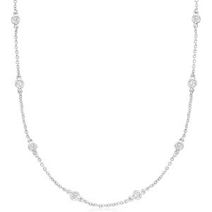 image:imageRossSimons 100 ct tw CZ Necklace in Sterling SilverCubic Zirconia
