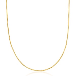 image:imageRossSimons 12mm 14kt Yellow Gold WheatChain NecklaceNo Gemstone