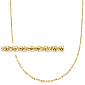 image:imageRossSimons 14kt Yellow Gold RopeChain Necklace160 Inches