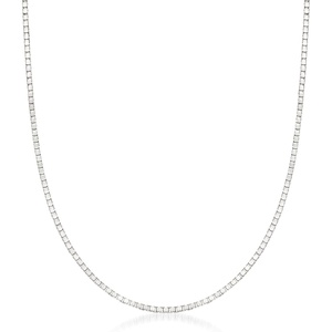 image:imageRossSimons 14mm 14kt White Gold BoxChain NecklaceNo Gemstone