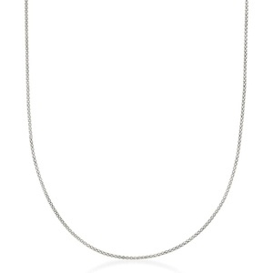 image:imageRossSimons 1mm 14kt White Gold Adjustable PopcornChain Necklace