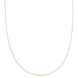 image:imageRossSimons 1mm 14kt Yellow Gold Adjustable RopeChain Necklace