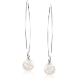 image:imageRossSimons 885mm Cultured Pearl Threader Drop Earrings2 Inches