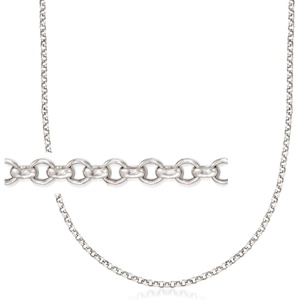 image:imageRossSimons Belle Etoile 2mm Sterling Silver RoloLink NecklaceNo Gemstone