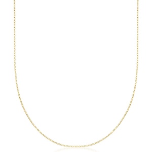 image:imageRossSimons Italian 1mm 18kt Yellow Gold CableChain NecklaceNo Gemstone