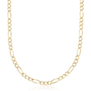 image:imageRossSimons Mens 38mm 14kt Yellow Gold FigaroLink NecklaceNo Gemstone