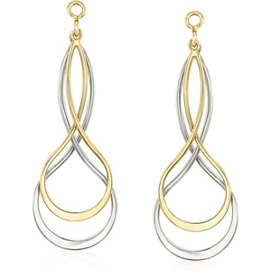 image:imageRossSimons Sterling Silver and 14kt Yellow Gold Earring Jackets