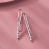 image:imagePure Collection by RossSimons 010 ct tw Diamond Linear Drop Earrings in Sterling Silver