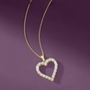 image:imageRossSimons 030 ct tw Diamond Heart Pendant Necklace