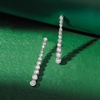 image:imageRossSimons 050 ct tw BezelSet Diamond Drop Earrings in Sterling Silver