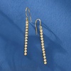 image:imageRossSimons 050 ct tw Diamond Linear Drop Earrings in 14kt Yellow Gold