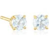 image:imageRossSimons 050 ct tw Round Aquamarine Stud Earrings in 14kt Yellow Gold