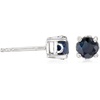 image:imageRossSimons 110 ct tw Round Sapphire Stud Earrings in Sterling Silver