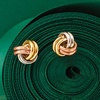 image:imageRossSimons 14kt TriColored Gold Love Knot Earrings