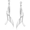 image:imageRossSimons 14kt White Gold Twisted Drop Earring Jackets