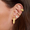 image:imageRossSimons 14kt Yellow Gold CrossHatched Single Ear Cuff