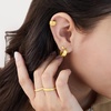 image:imageRossSimons 14kt Yellow Gold CrossHatched Single Ear Cuff