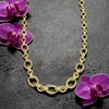image:imageRossSimons 14kt Yellow Gold DoubleOval Link NecklaceNo Gemstone