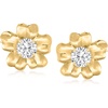 image:imageRossSimons 14kt Yellow Gold Flower Petal Earring Jackets