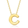 image:imageRossSimons 14kt Yellow Gold Mini Initial Necklace170 Inches